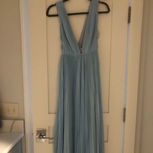 Fame and Partners Light Blue Gown